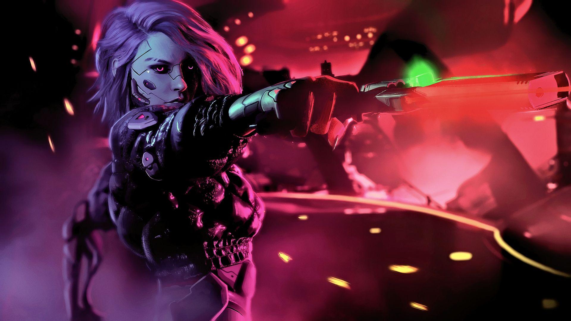 1920x1080 Cyberpunk Science Fiction Fantasy Girl 4k Laptop Full HD 1080P HD 4k Wallpaper, Image, Background, Photo and Picture