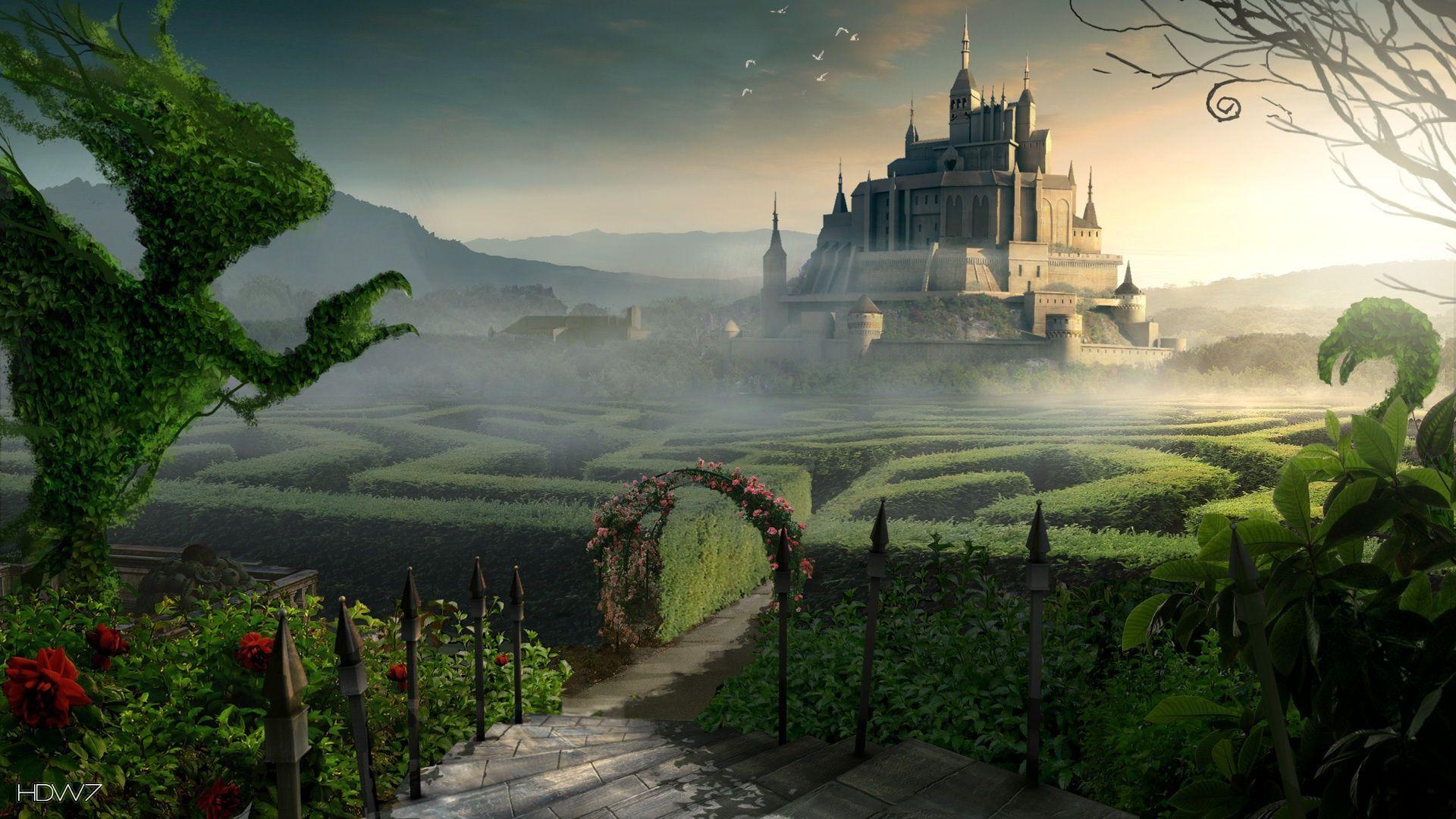 1920x1080 maze castle fantasy deskx1080 wallpaper gallery