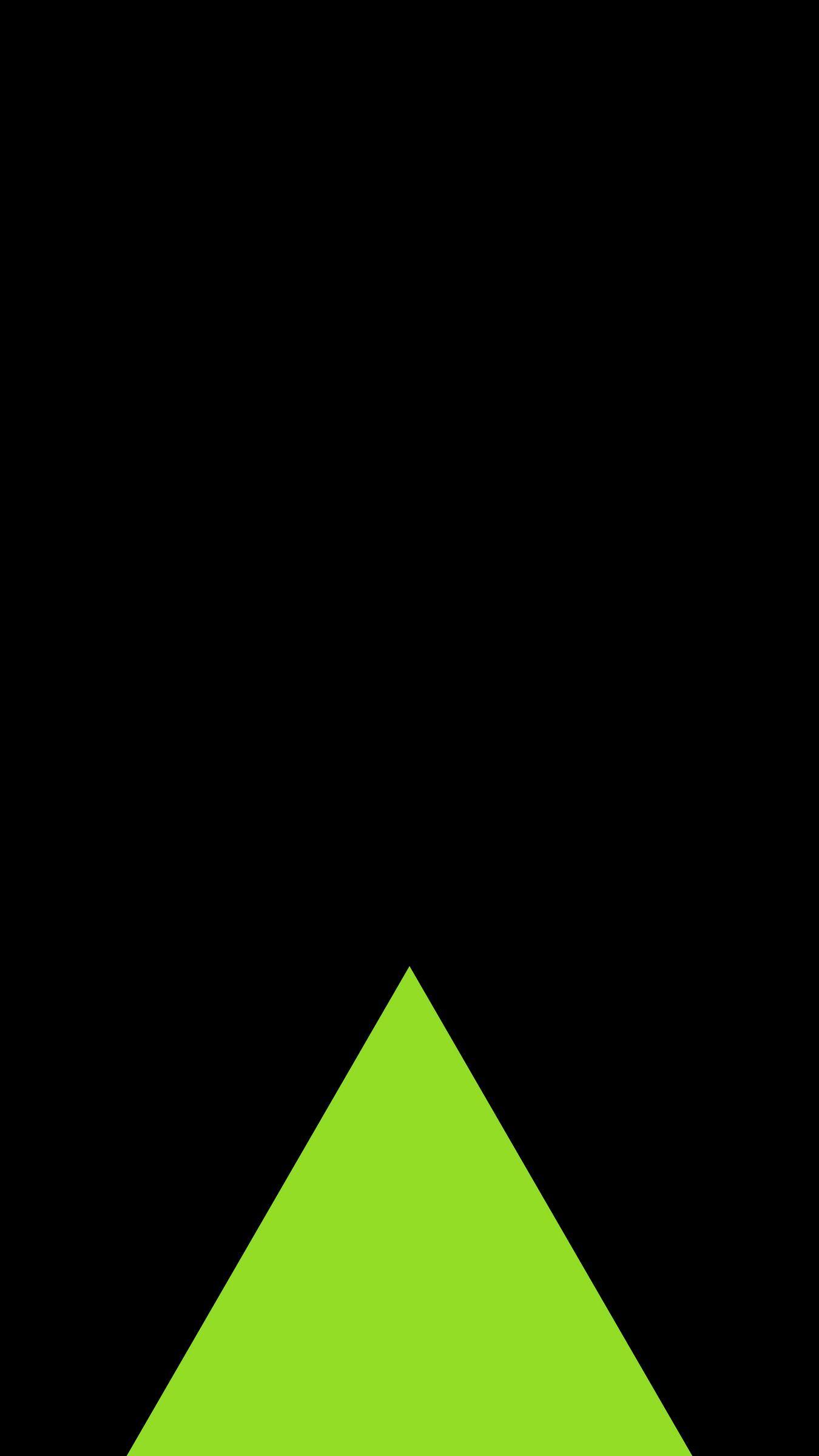 1350x2400 Download wallpaper 1350x2400 triangle, green, minimalism, geometry