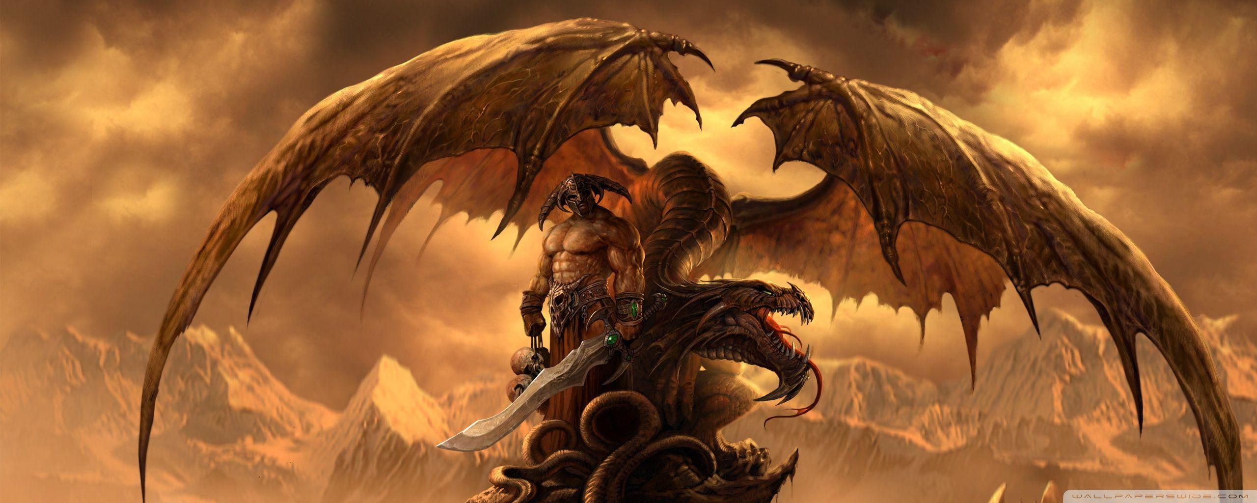 2560x1024 Dragon Warrior Ultra HD Desktop Background Wallpaper for 4K UHD TV : Multi Display, Dual Monitor : Tablet