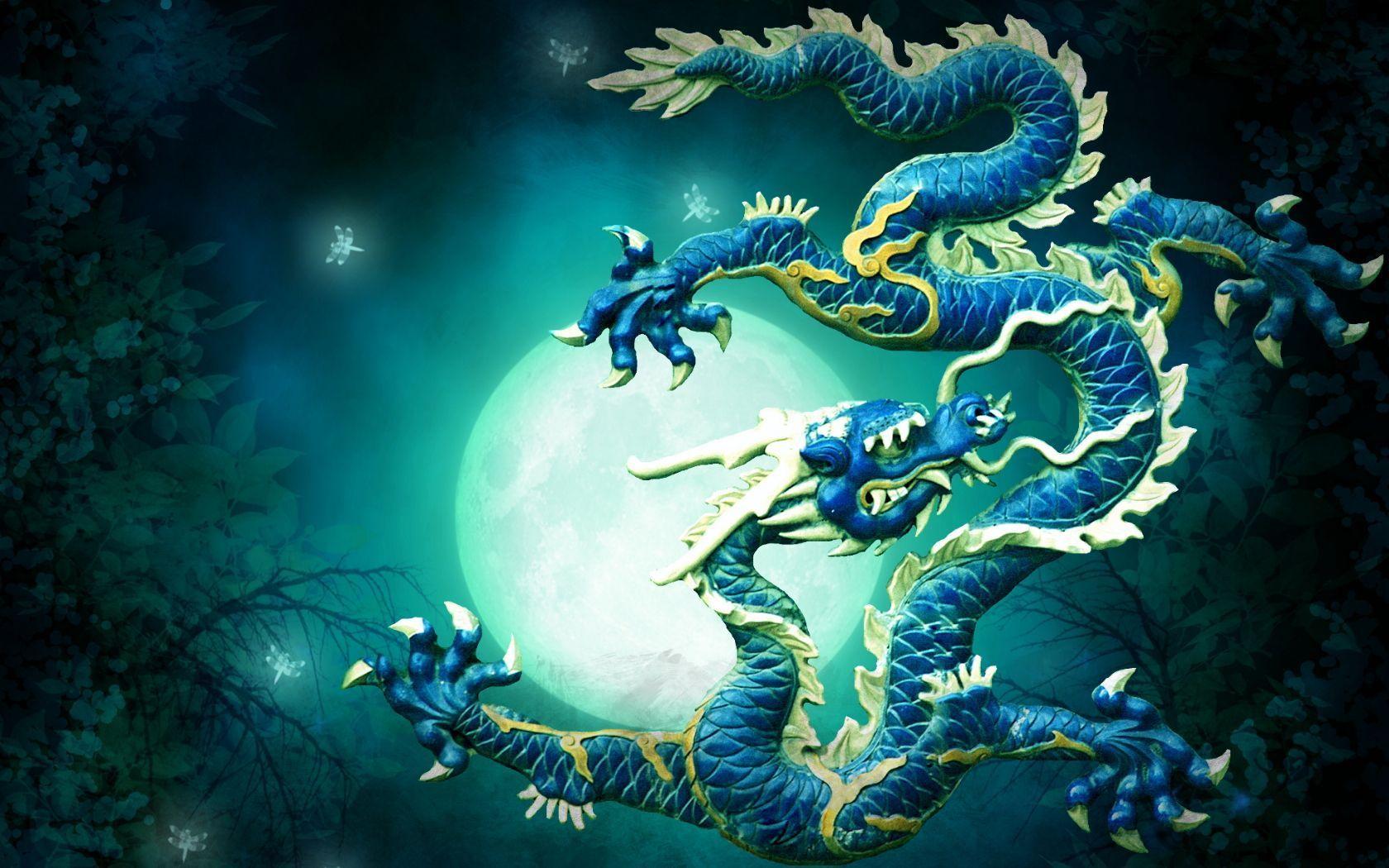 1680x1050 Asian Dragon Wallpaper