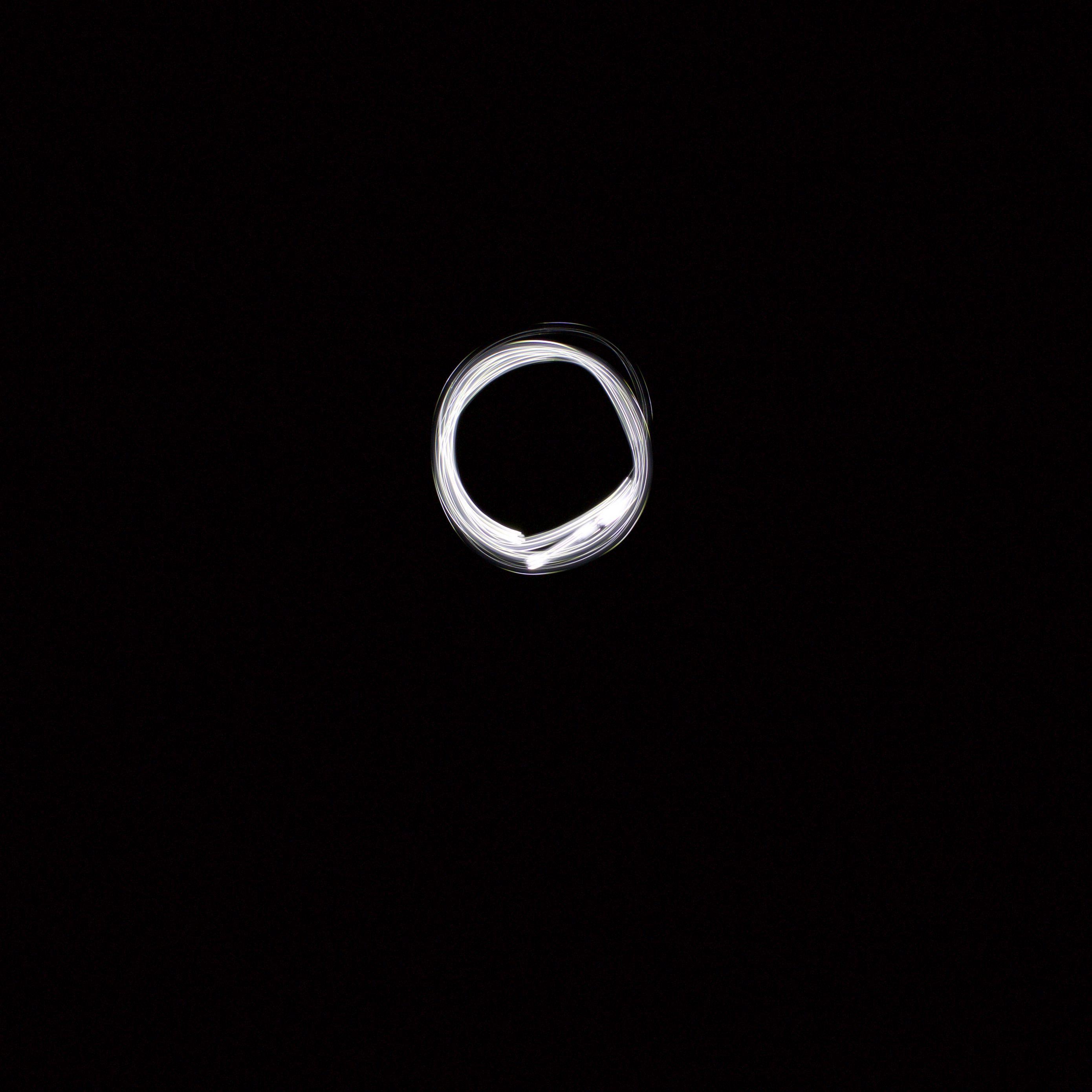 2780x2780 Download wallpaper 2780x2780 circle, backlight, black background