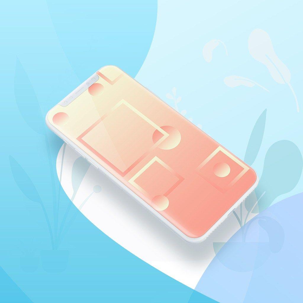 1024x1024 Free Beautiful Gradient Color iPhone Wallpaper and Background