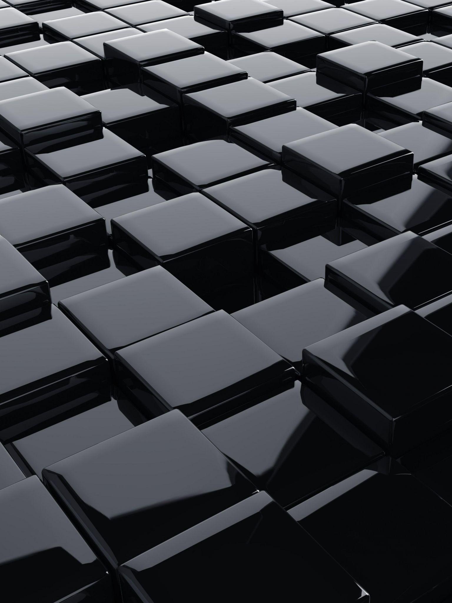 1536x2048 Black and White 3D Desktop HD Wallpaper
