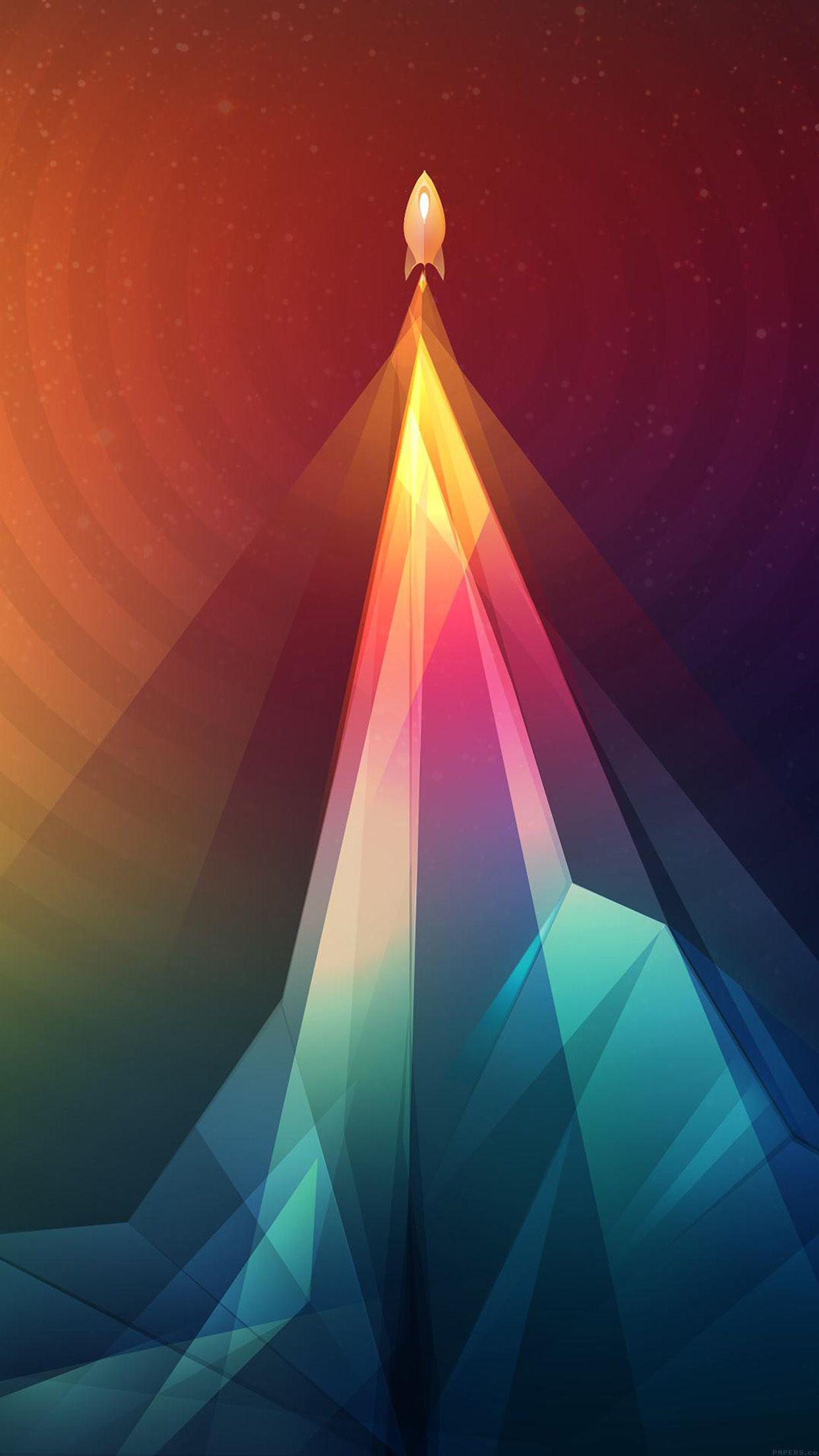 1242x2208 Rainbow Tower Graphic Digital Pattern