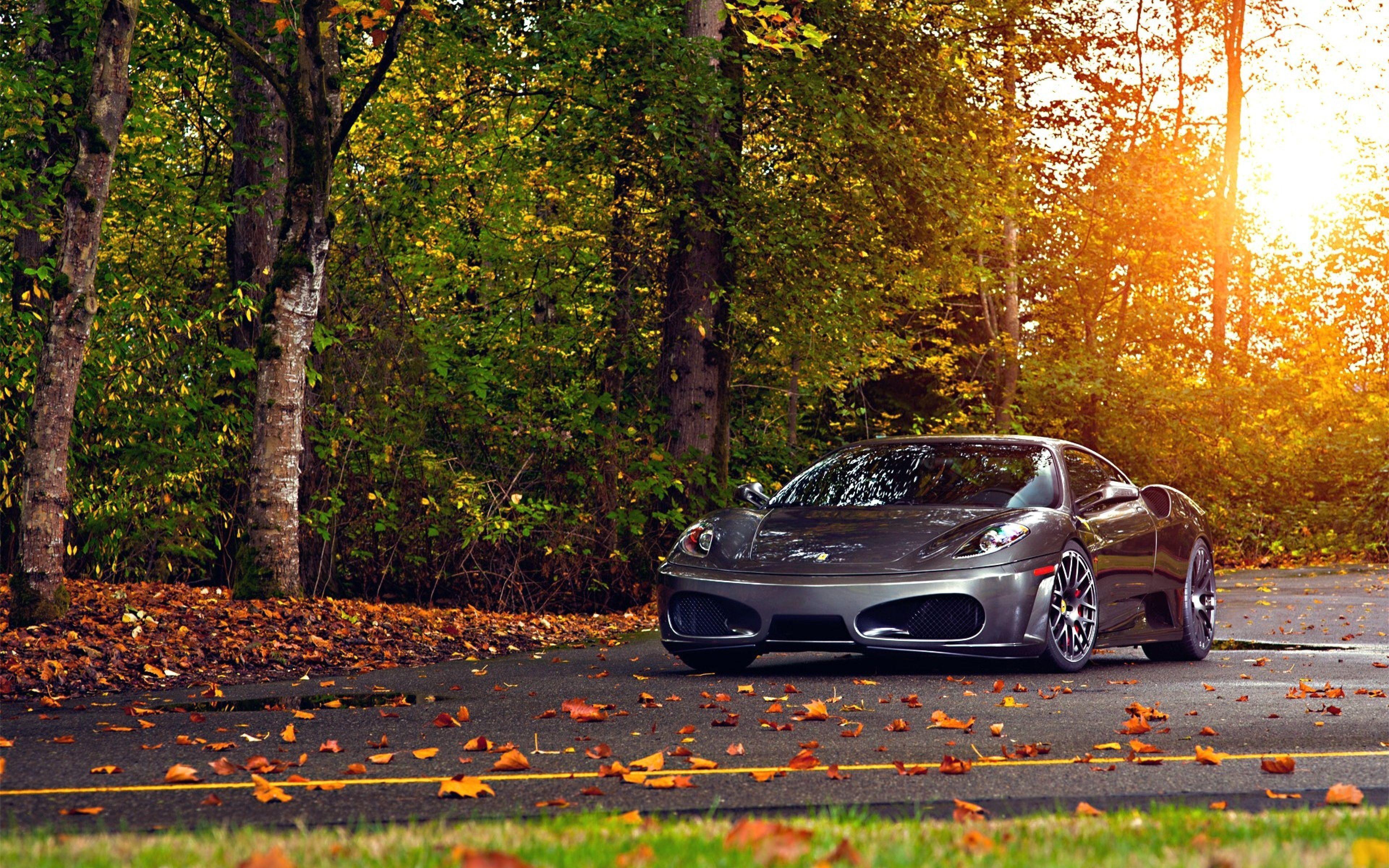 3840x2400 Black Ferrari Car Wallpaper HD