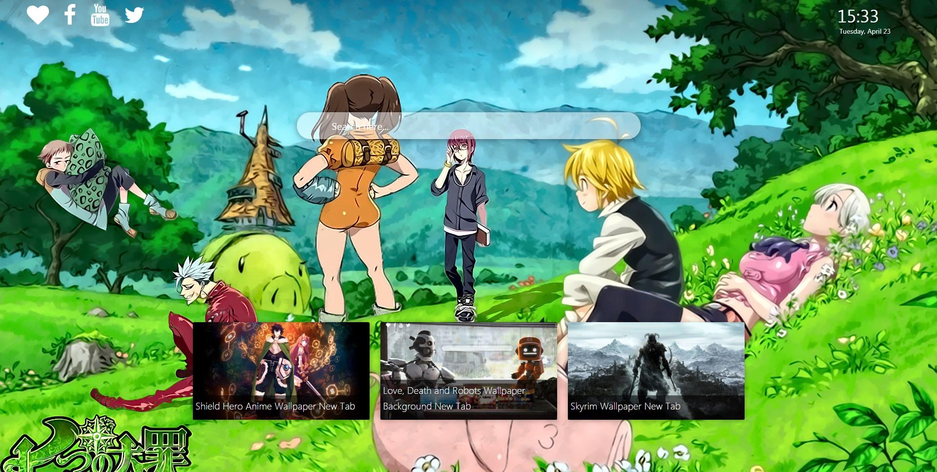 1919x967 Nanatsu no Taizai Wallpaper New Tab