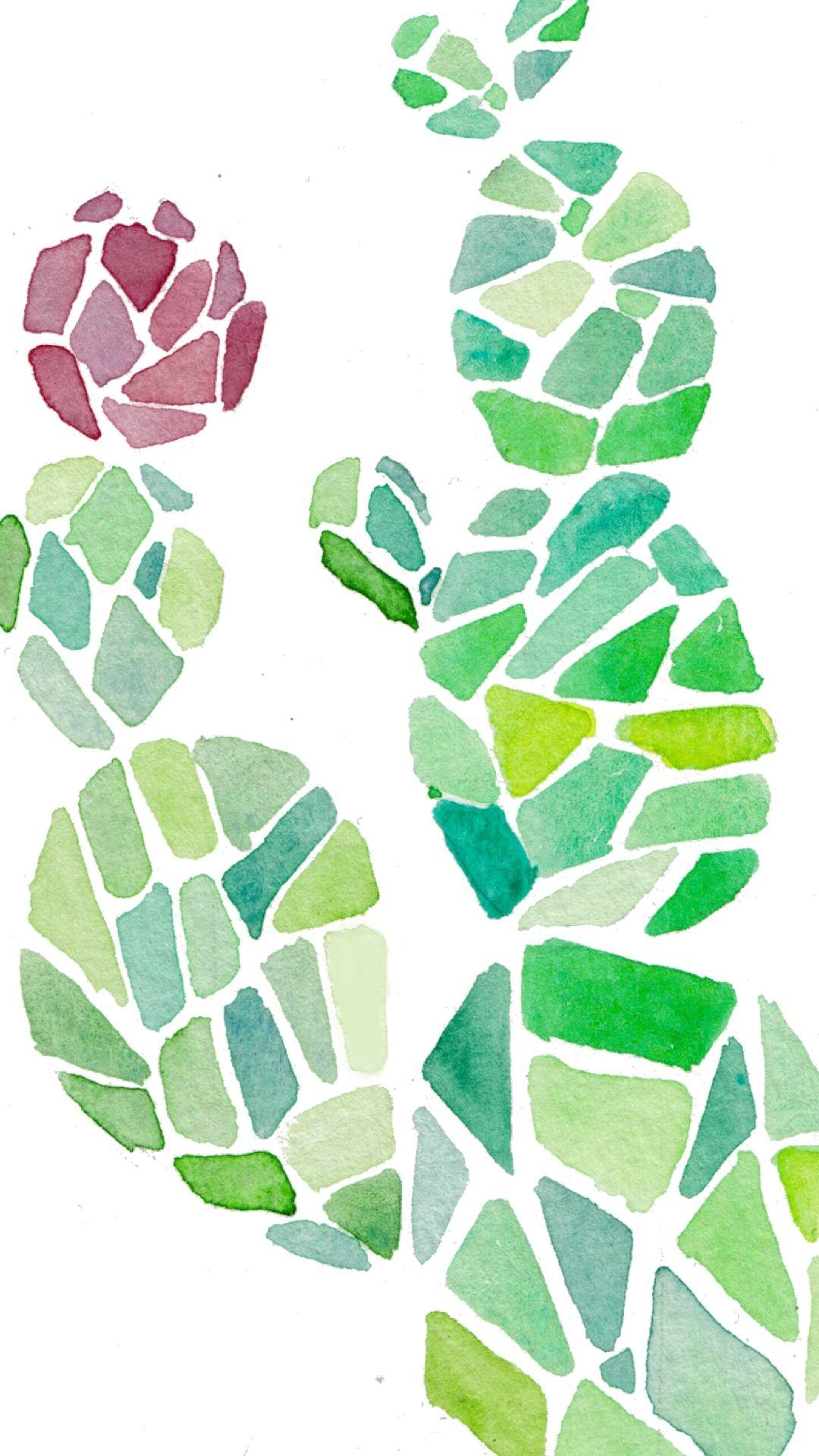 1080x1920 Freebie Watercolor Wednesday: Phone Wallpaper Garden