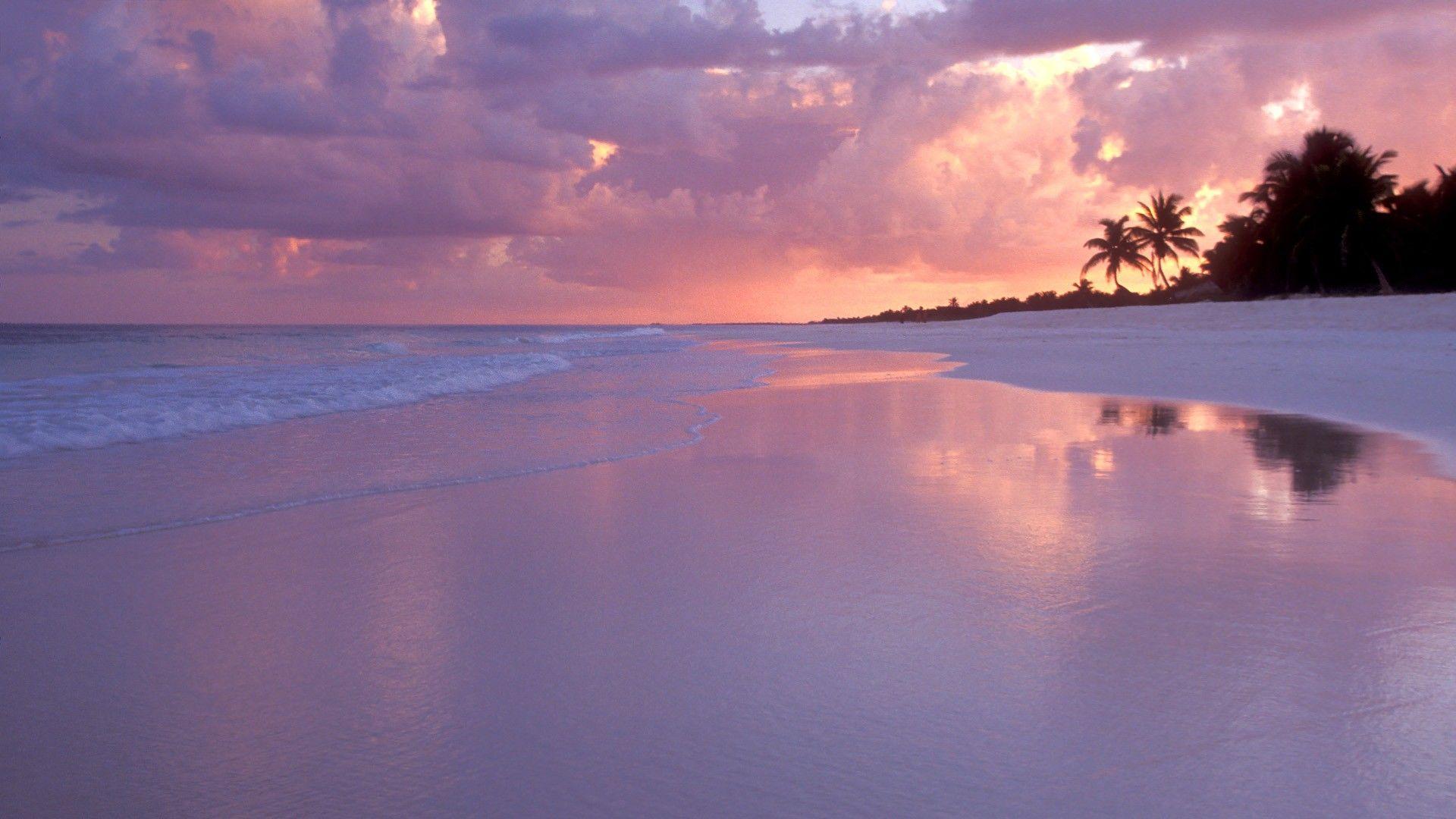 1920x1080 Sunset Beach Wallpaper. Beautiful Beach