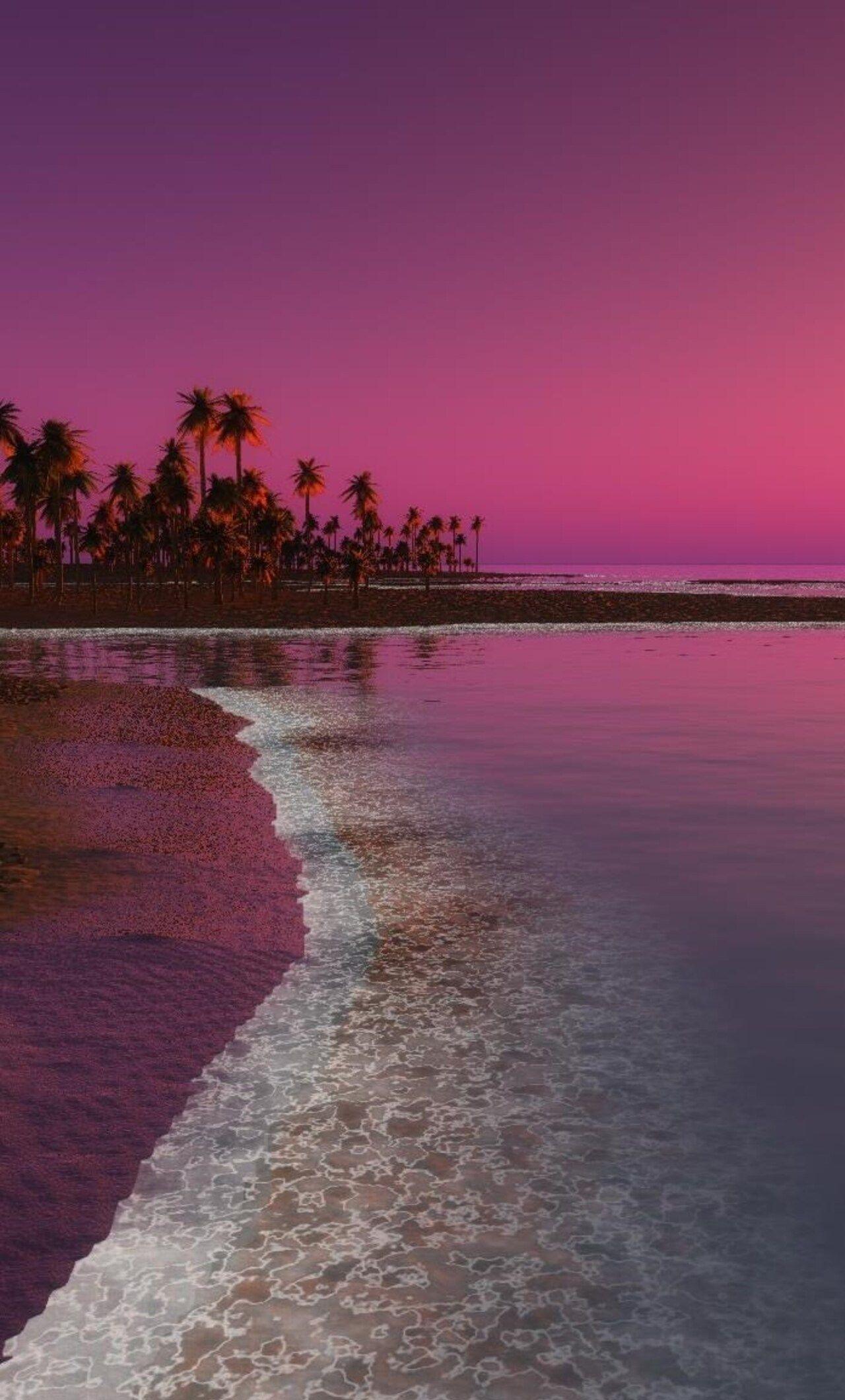 Pink Beach Sunset Wallpapers - Top Free Pink Beach Sunset Backgrounds