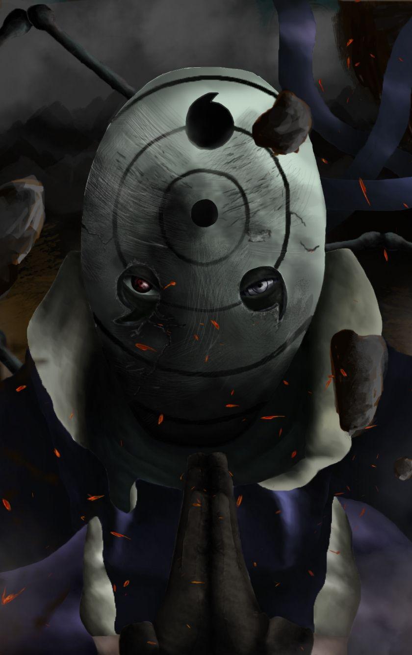 840x1336 Download Naruto, Obito Uchiha, art wallpaper, 840x iPhone 5