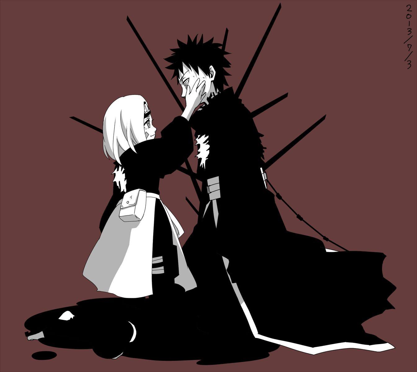 1345x1200 Obito And Rin
