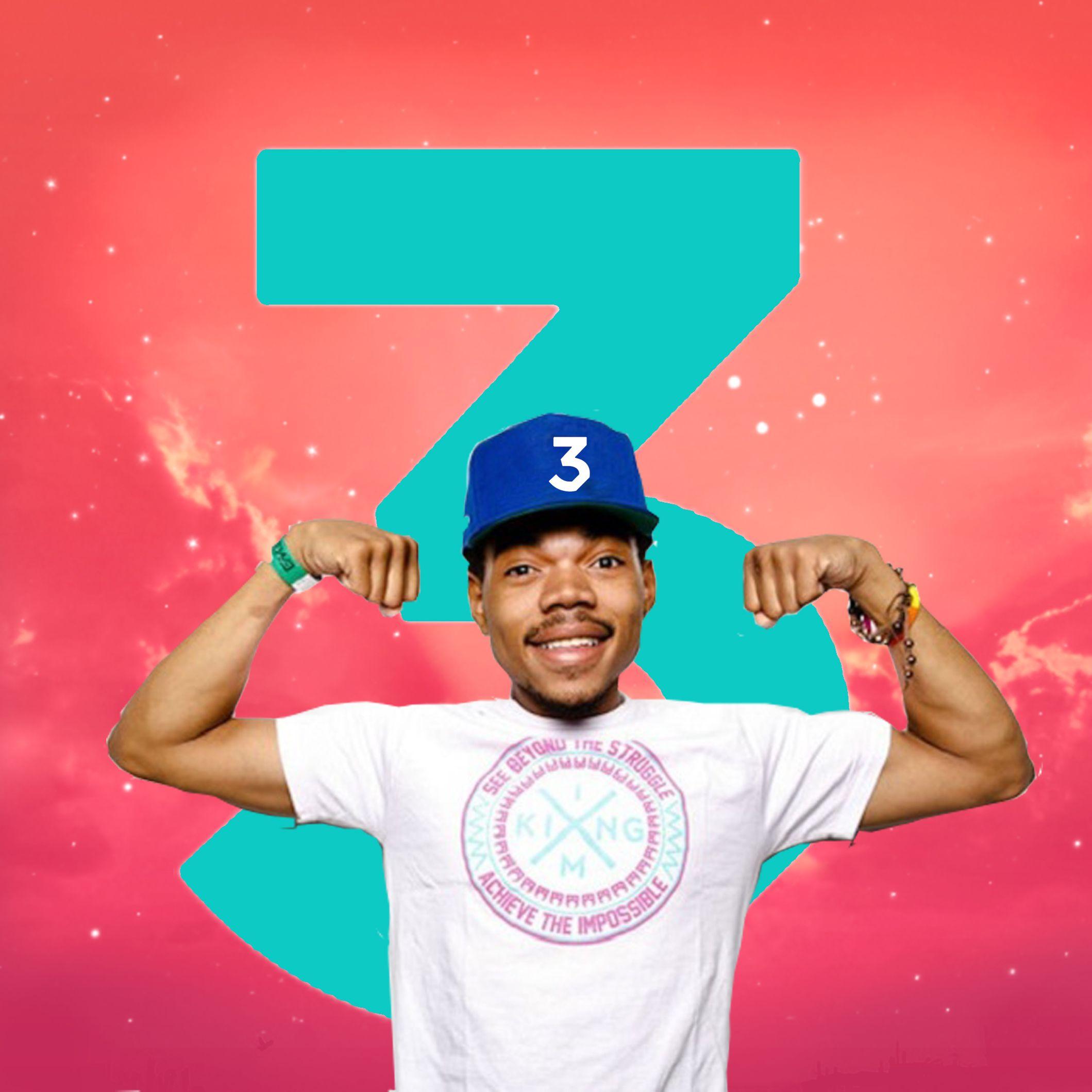 2119x2118 Alternate Album Art I Made For Coloring Book (Chance 3)