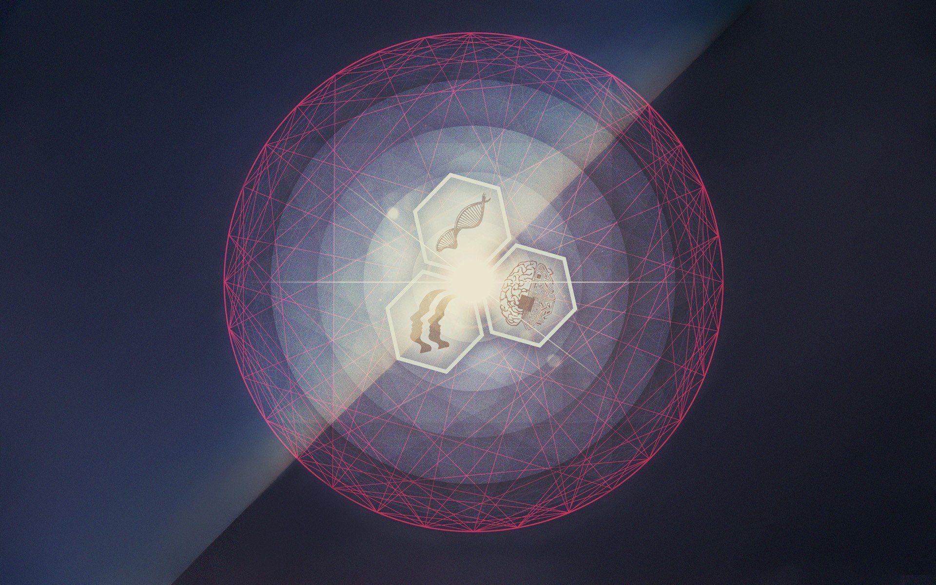 1920x1200 light, Abstract, Circles, Brain, Contortionist, Holomovement
