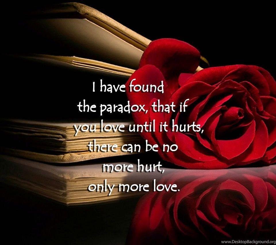 960x854 Wallpaper Love Hurts Quotes