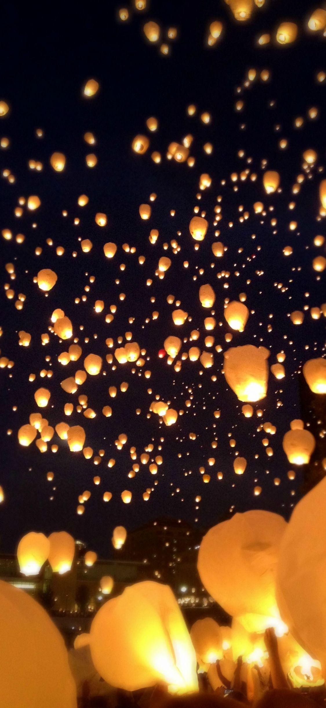 1125x2436 Free download Sky Lantern Festival in Grand Rapids Michigan pikdit