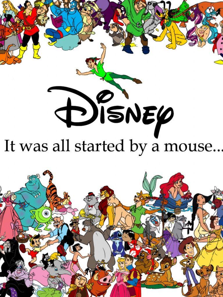 768x1024 Disney Family iPad mini wallpaper
