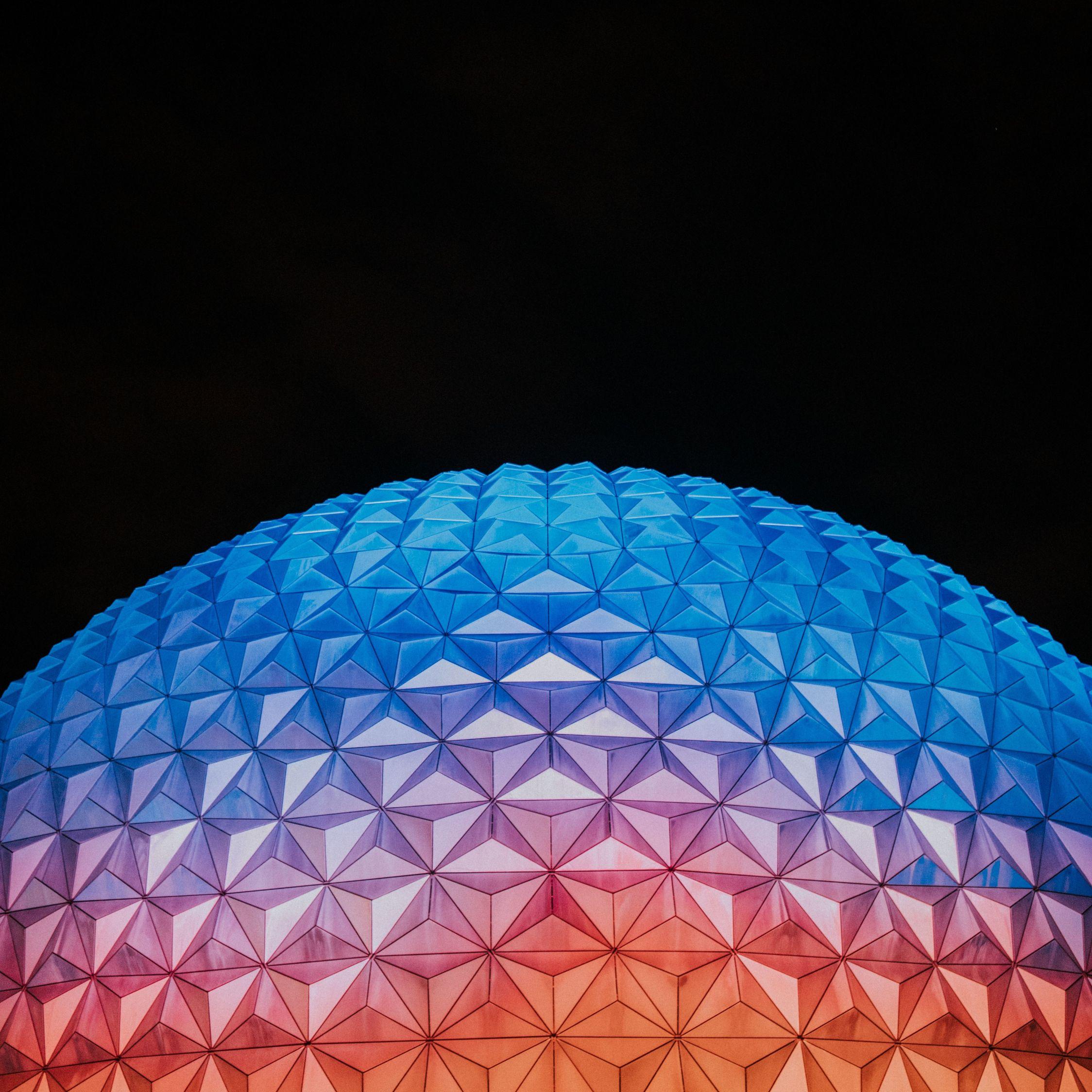 2248x2248 Download 2248x2248 wallpaper disney world epcot, building, dome