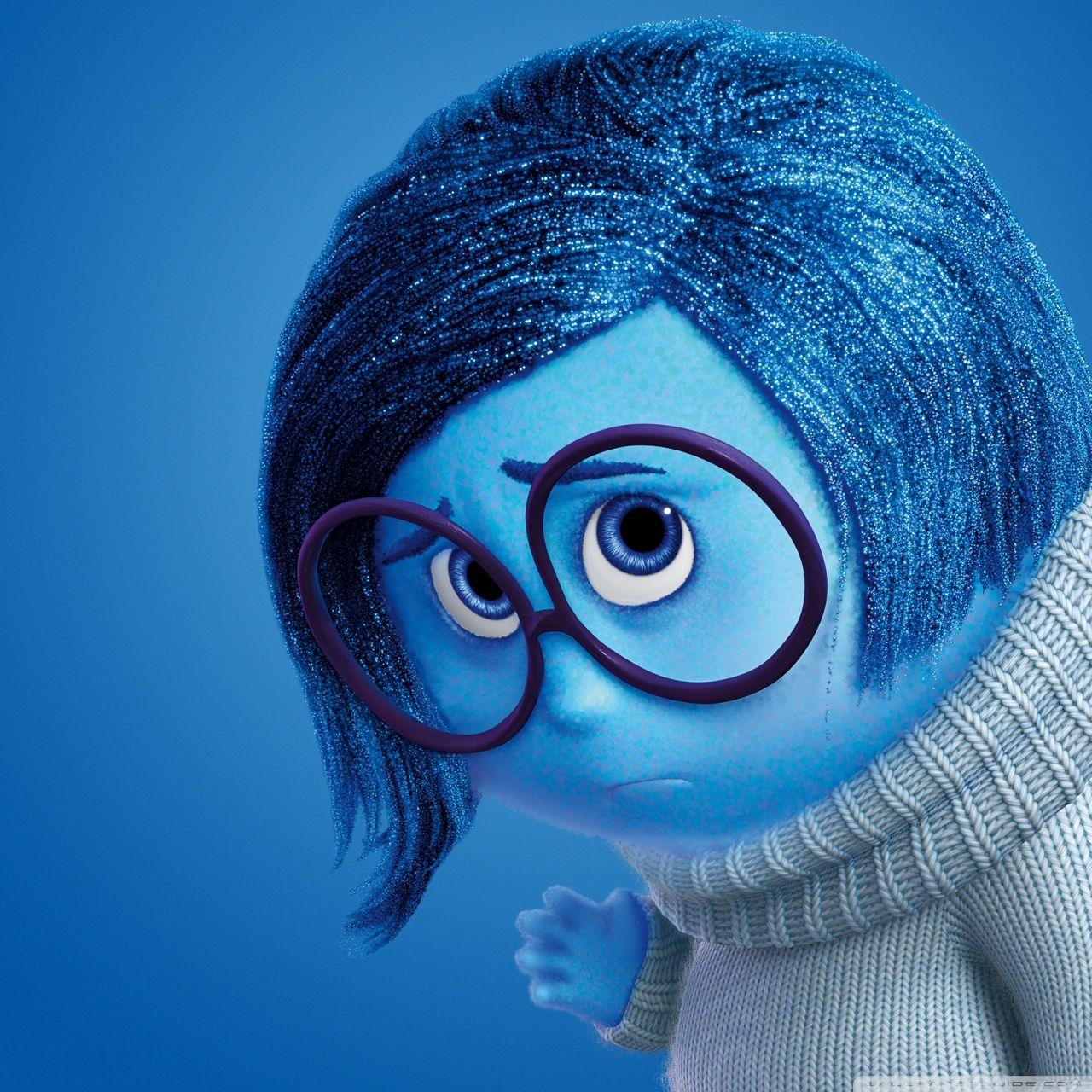 1280x1280 Inside Out Sadness, Pixar Ultra HD Desktop Background