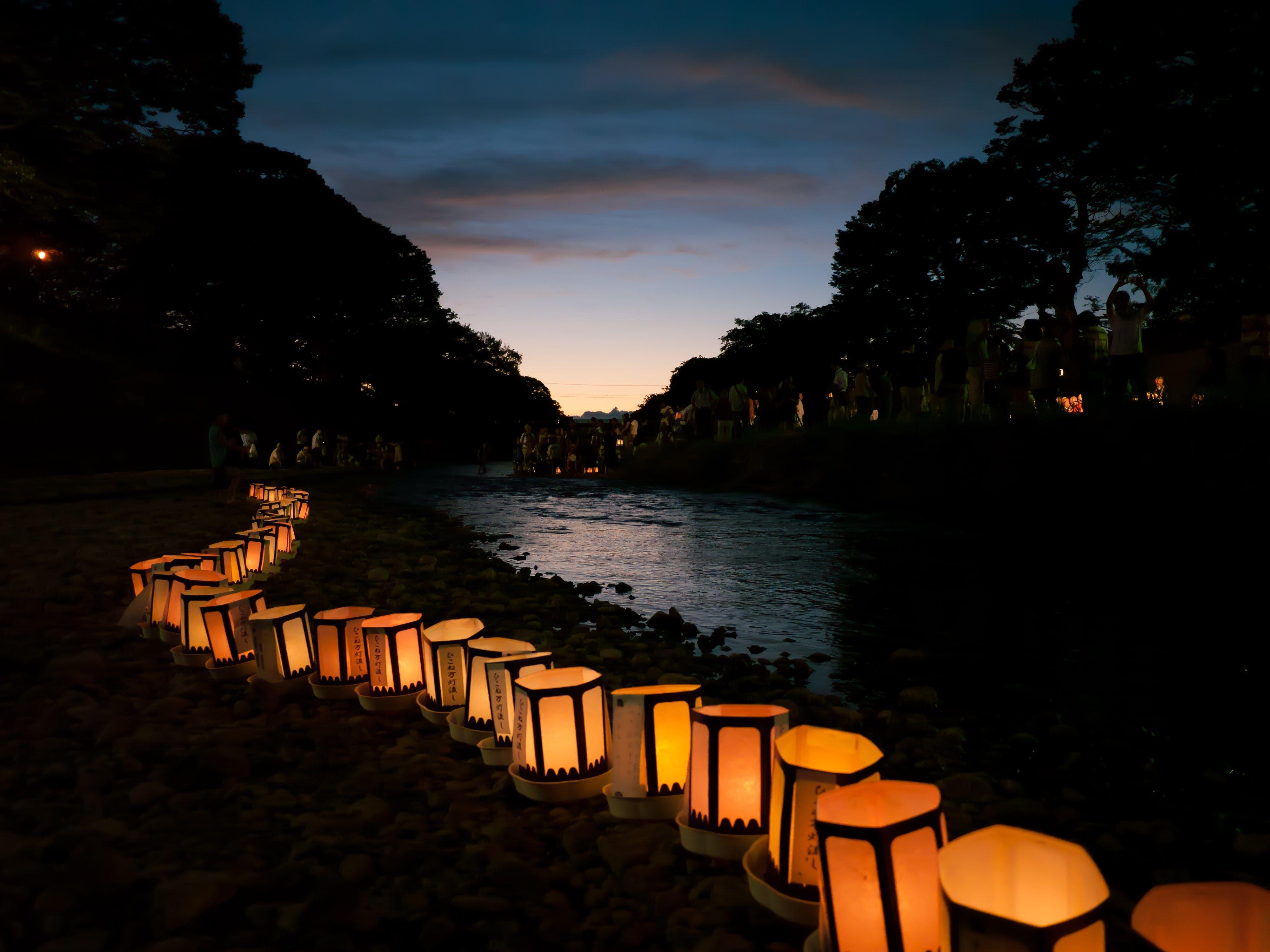 4000x3000 beautiful lanterns wallpaper