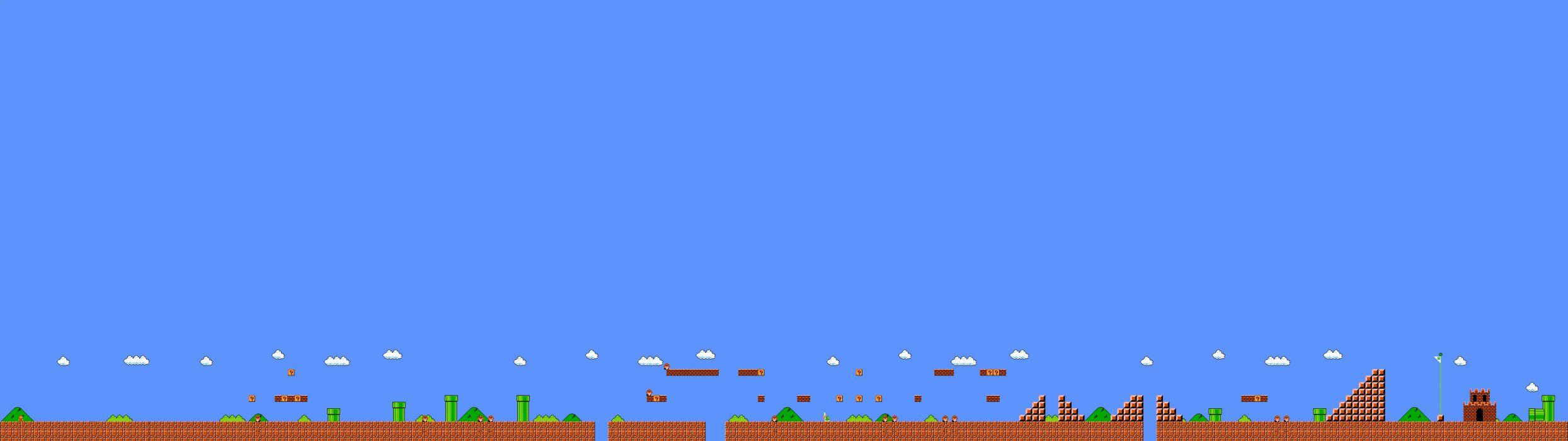 2489x700 Mario wallpaperx1080