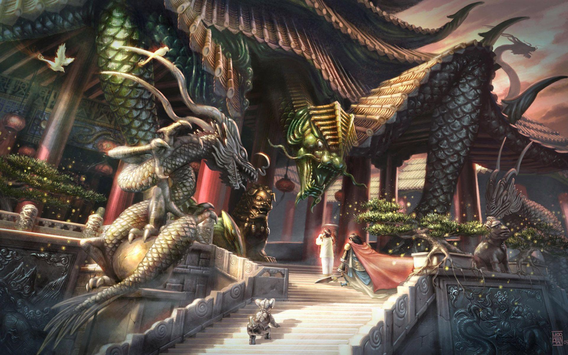 1920x1200 Resolution, background, fantasy, dragon, wallpaper, photo