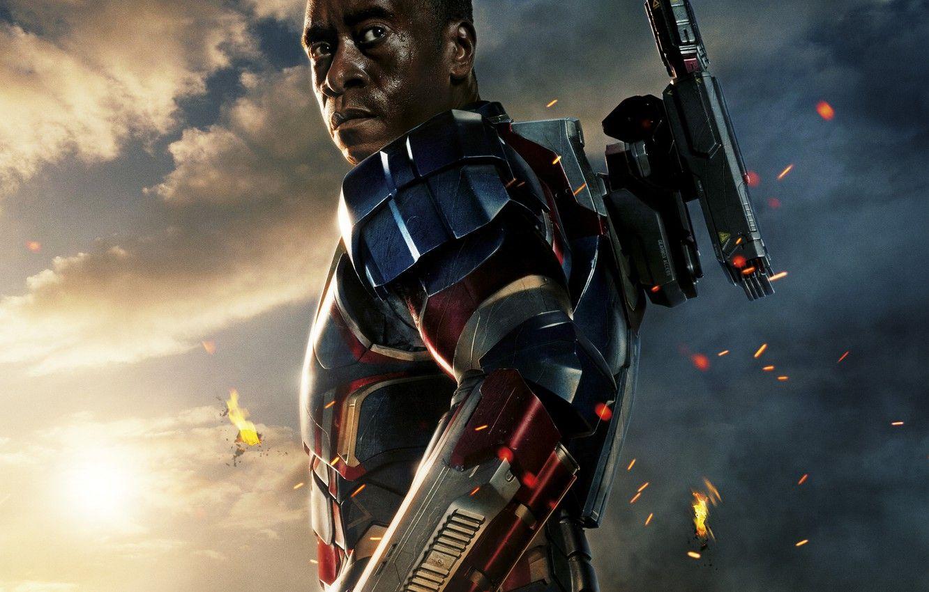 1332x850 Wallpaper wallpaper, gun, fantasy, iron man, HD wallpaper, tony stark, 1080p, iron man 720p, Don Cheadle, War Machine, James Rhodes image for desktop, section фильмы