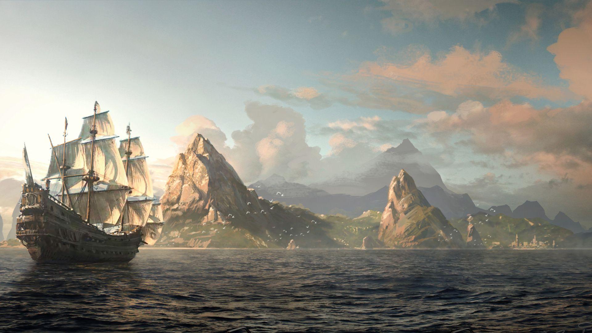 1920x1080 assassin, pirate, edward kenway 1080P Laptop Full HD