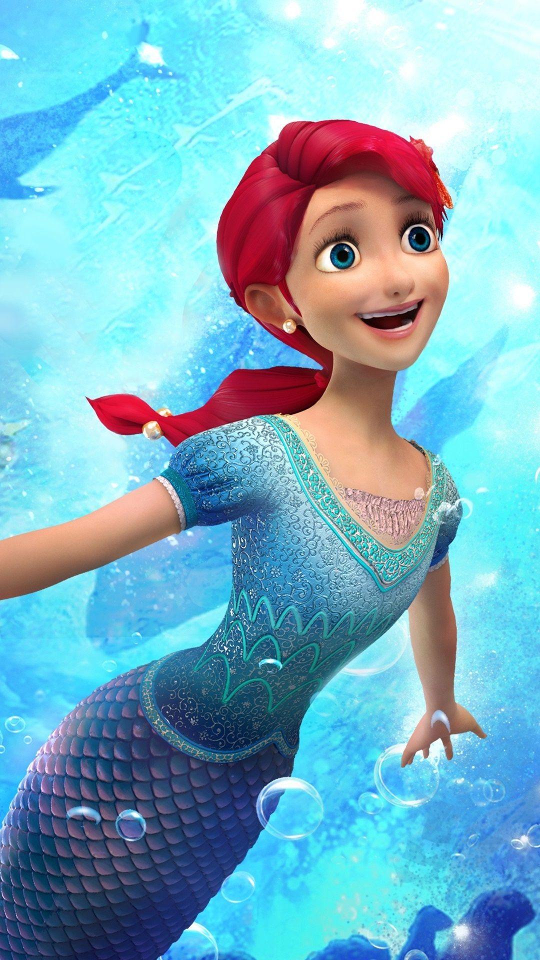 1080x1920 The Little Mermaid: Attack Of The Pirates, 2015 Cartoon Movie 1080x1920 IPhone 8 7 6 6S Plus Wallpaper, Background, Picture, Image