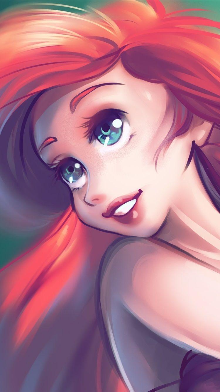750x1334 The Little Mermaid, Red Hair, Blue Eyes 750x1334 IPhone 8 7 6 6S Wallpaper, Background, Picture, Image