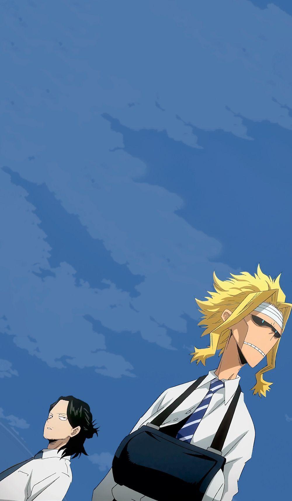 1000x1718 List of Awesome Anime Wallpaper IPhone Bnha Aizawa and All Might