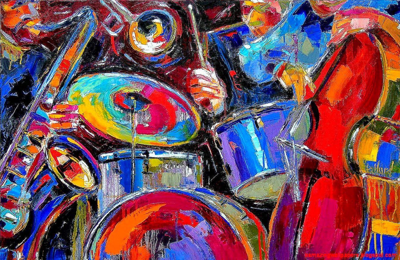1344x874 Abstract Art Paintings Music