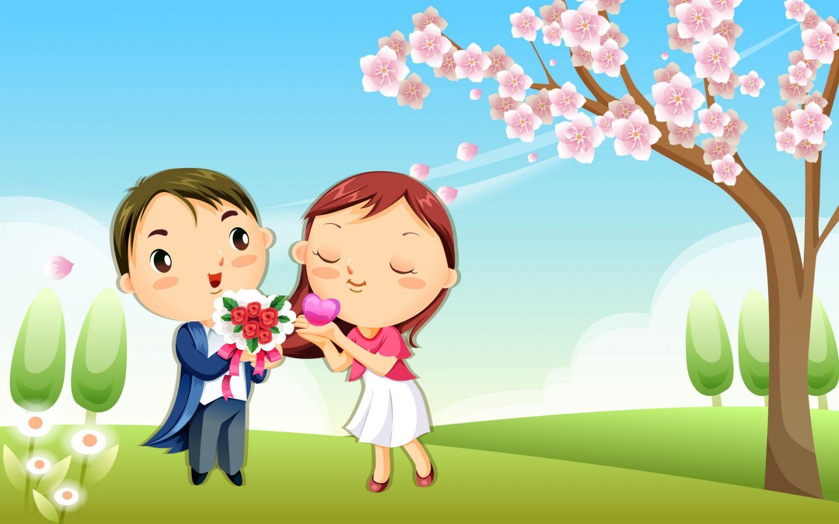 1680x1050 Boyfriend & Girlfriend Wallpaper