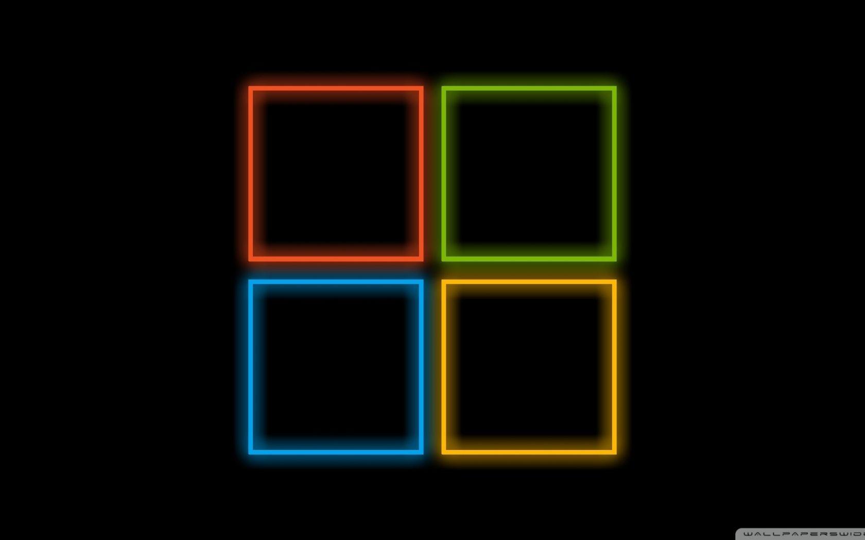 1680x1050 Free download Windows 8 neon logo wallpaper and image wallpaper