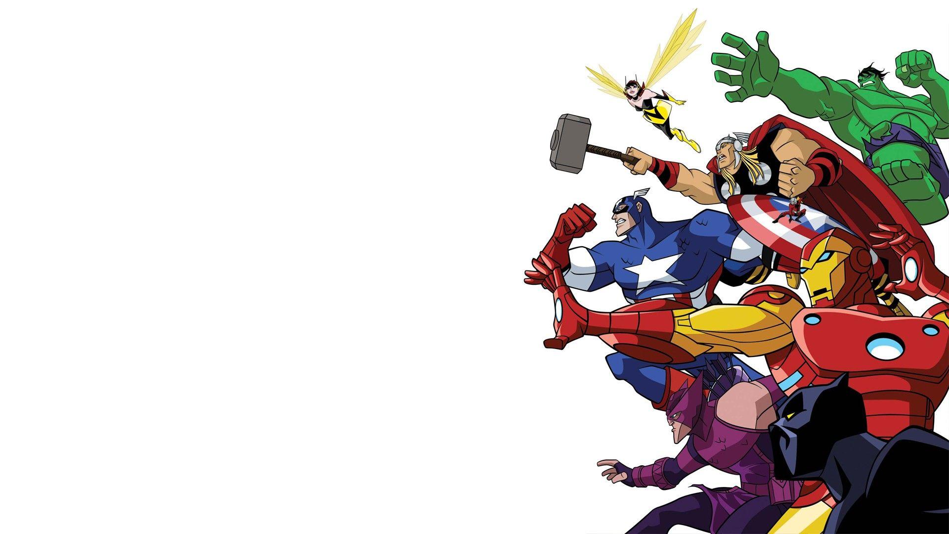 Avengers Cartoon Desktop Wallpapers - Top Free Avengers Cartoon Desktop  Backgrounds - WallpaperAccess