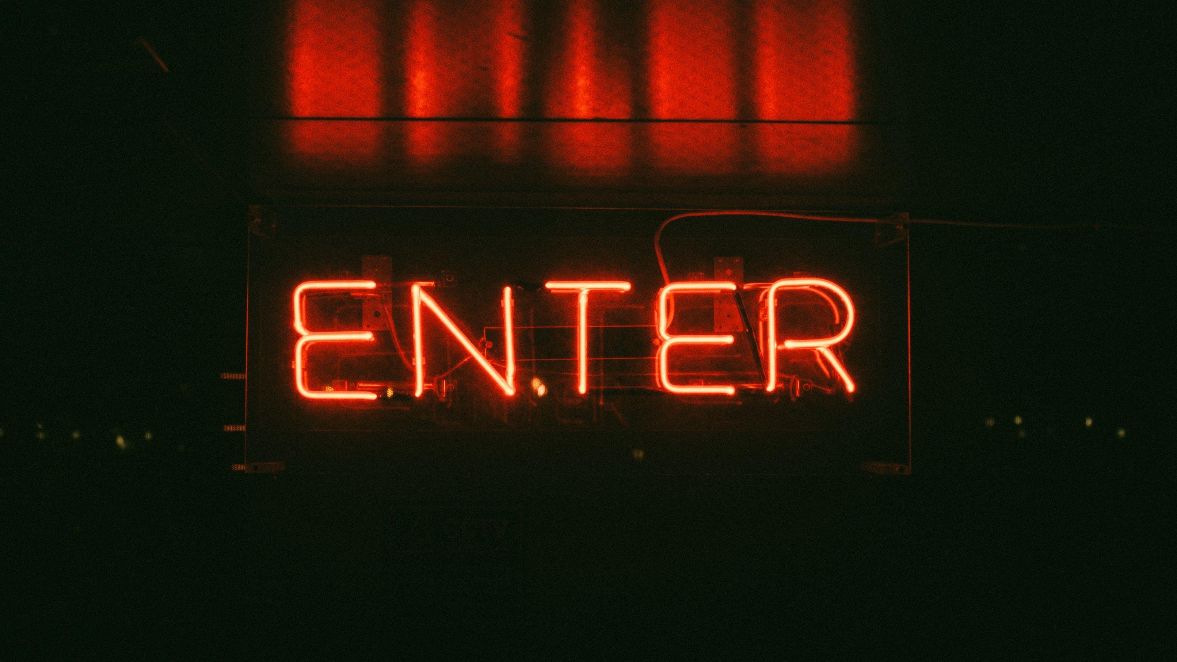 3840x2160 Neon Sign Wallpaper