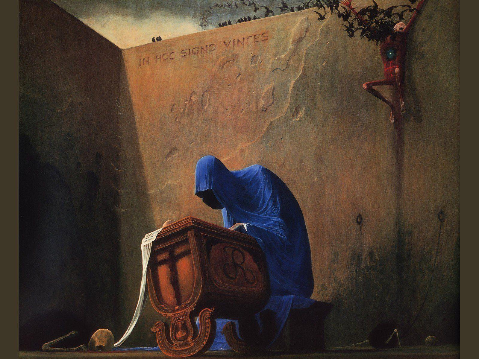 1600x1200 fantasy, Art, Artwork, Zdzislaw, Beksinski Wallpaper HD / Desktop