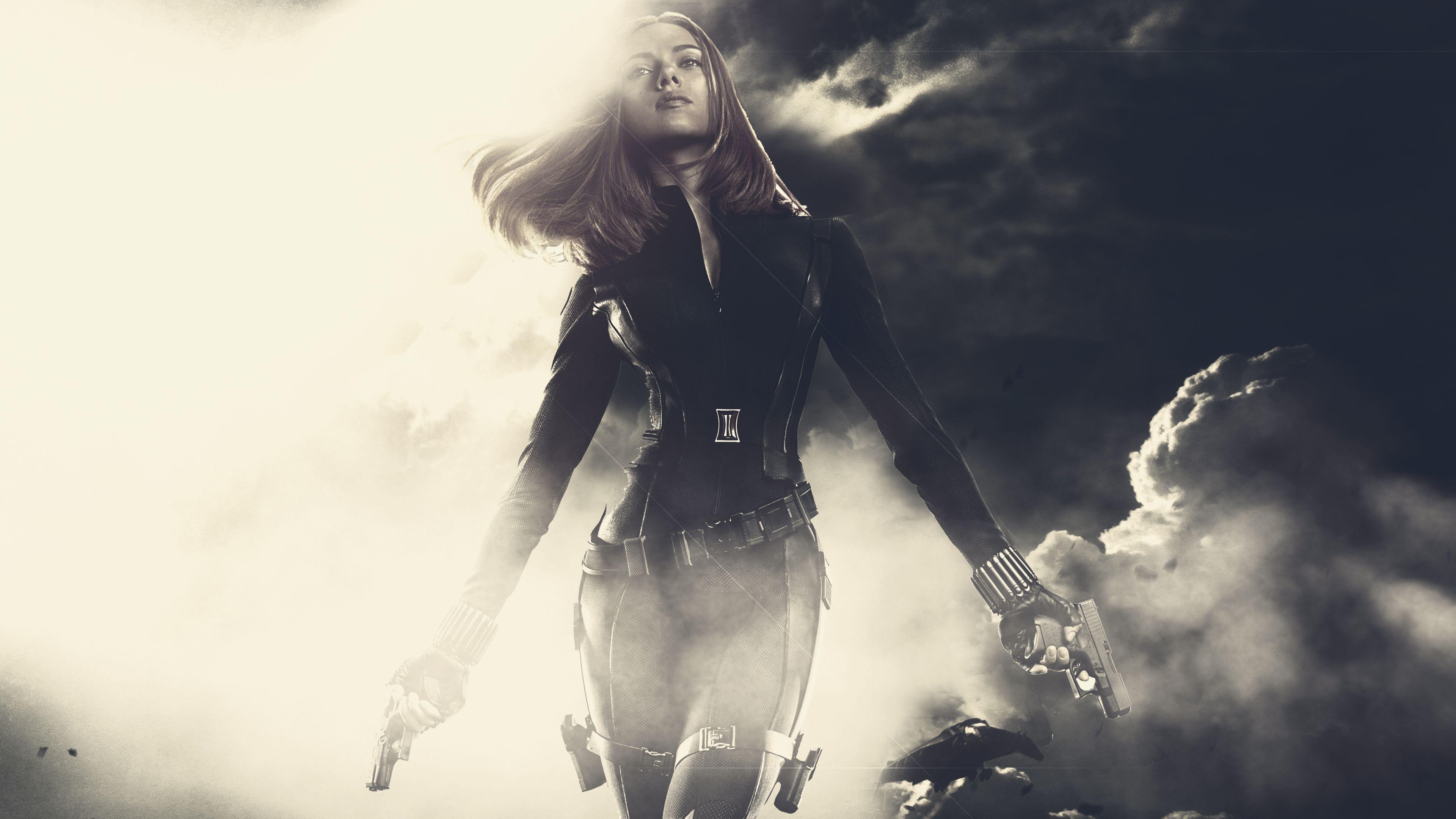 3840x2160 Black Widow Chromebook Wallpaper