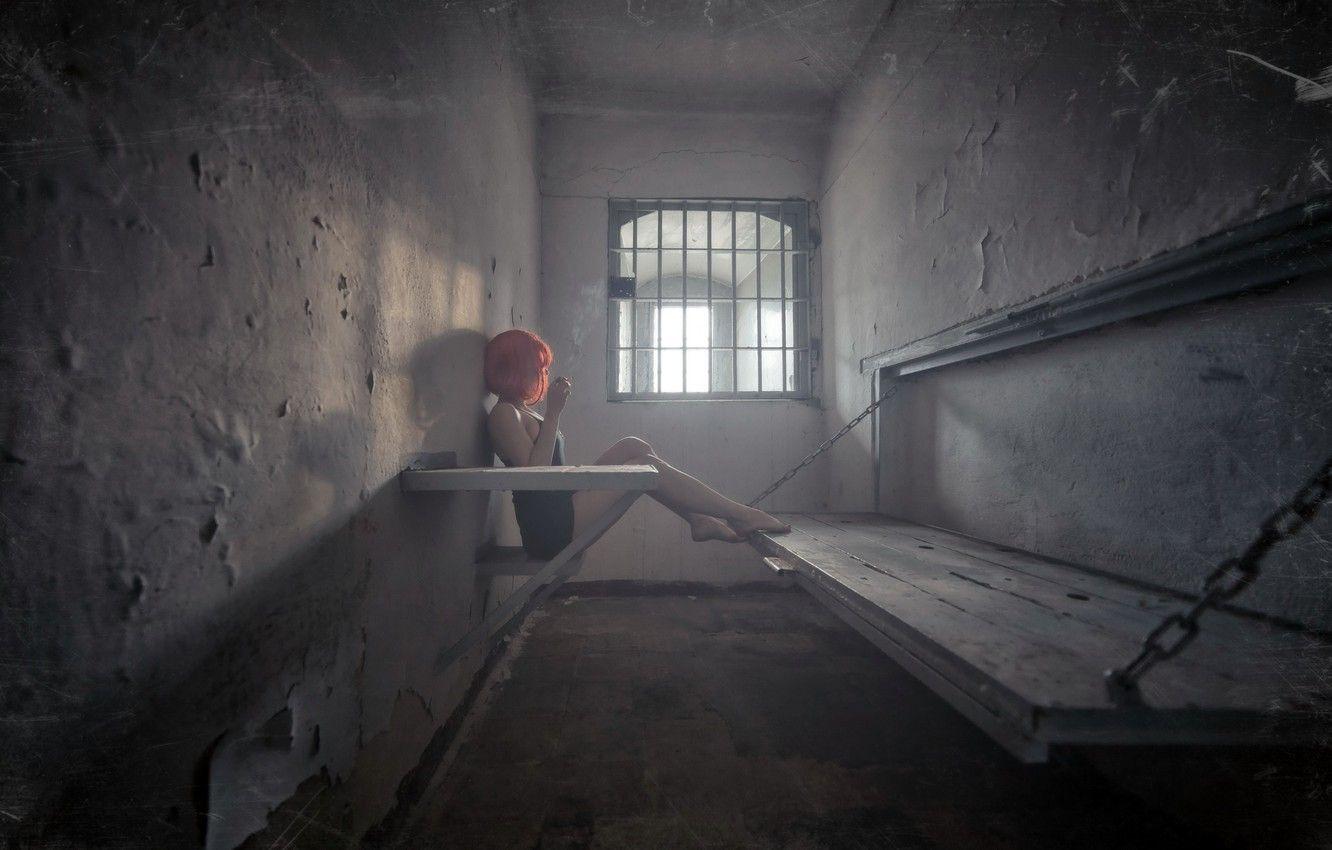 1332x850 Wallpaper girl, camera, prison image for desktop, section