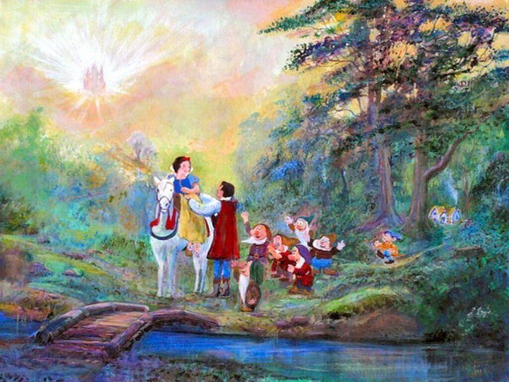 1024x768 Lovely Thomas Kinkade Disney Wallpaper This Year
