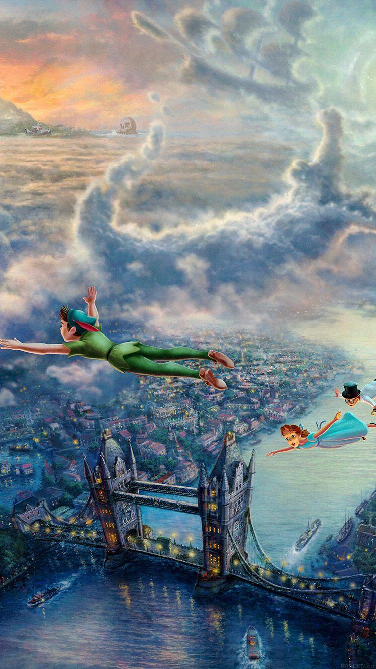 750x1334 Peterpan Illust Art Thomas Kinkade