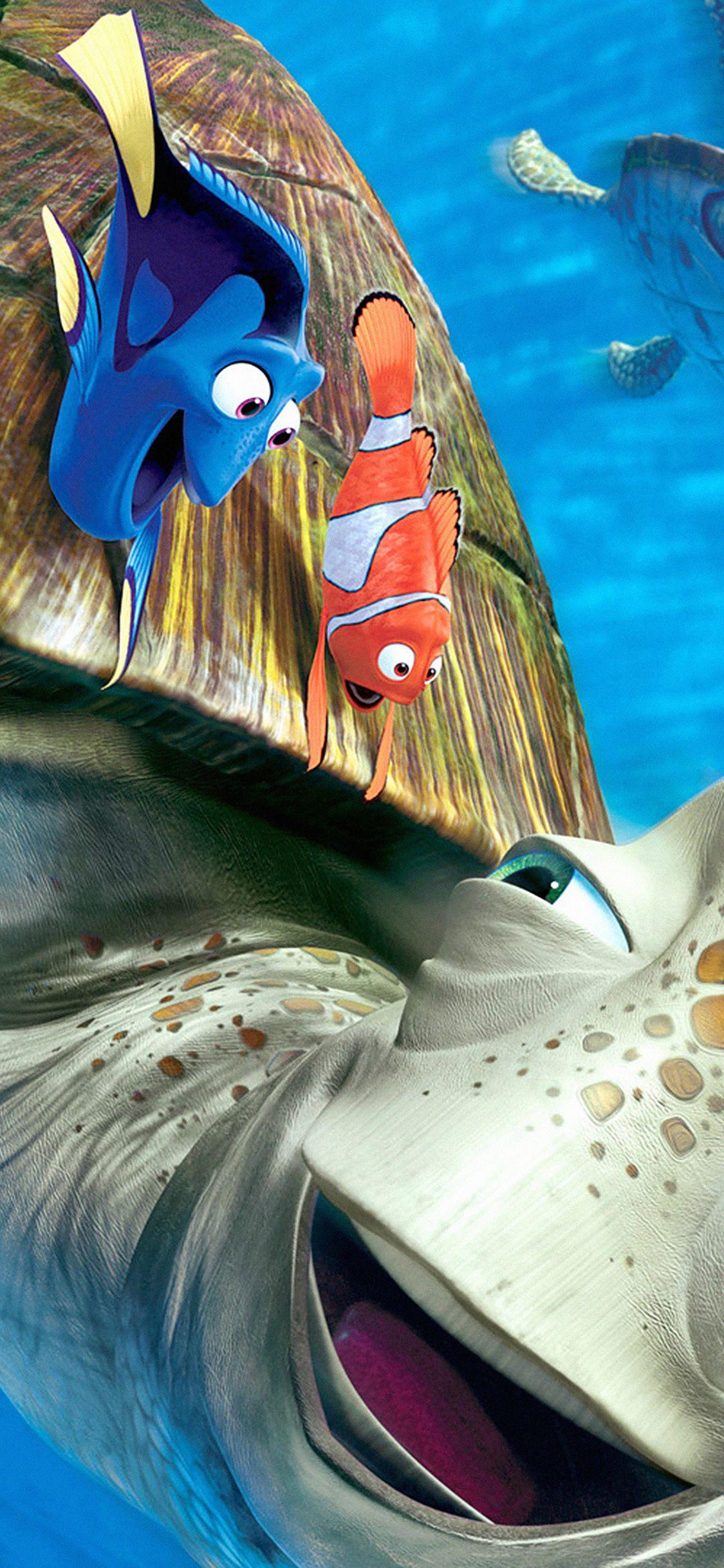 1125x2436 Wallpaper Finding Nemo Disney Pixar Illust Sea Animals