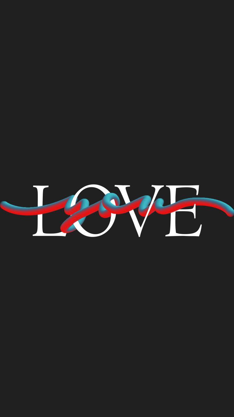 750x1334 Download Typo, love, minimal wallpaper, 750x iphone iPhone 8