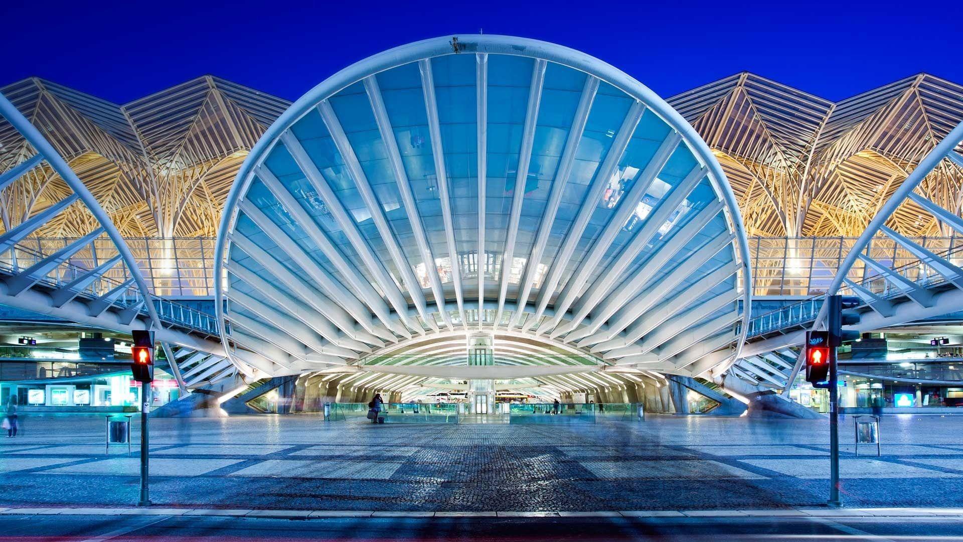 1920x1080 Wallpaper Oriente Station, Lisbon, Portugal 1920x1080 Full HD 2K Picture, Image