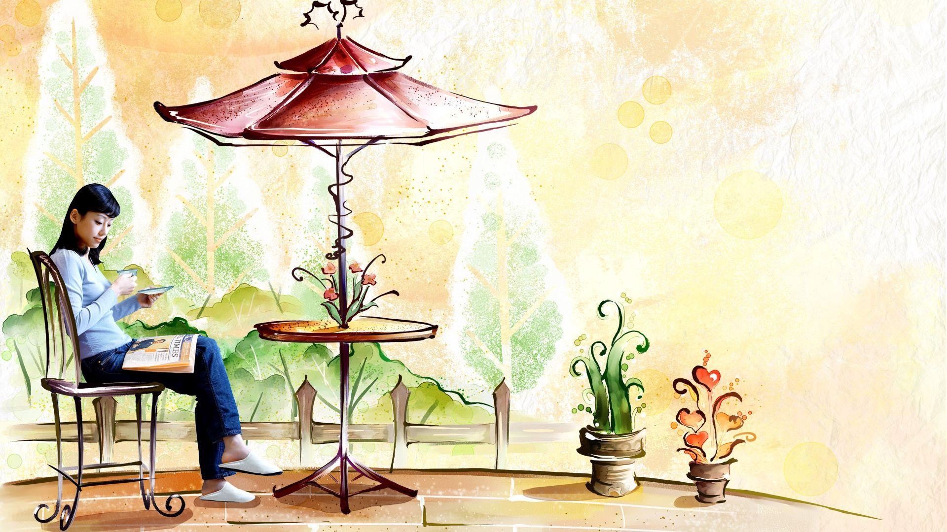 1920x1080 Free download Girl reading a book wallpaper 7376 [1920x1200] for your Desktop, Mobile & Tablet. Explore Reading Wallpaper. Books Desktop Wallpaper, Wallpaper Image of Books, The Yellow Wallpaper Reading Questions