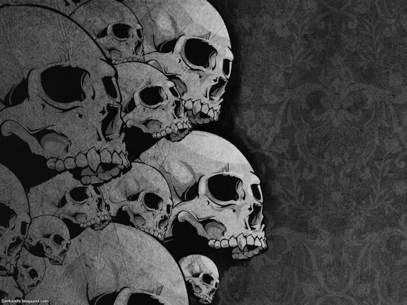 Vintage Floral Skull Wallpapers on WallpaperDog