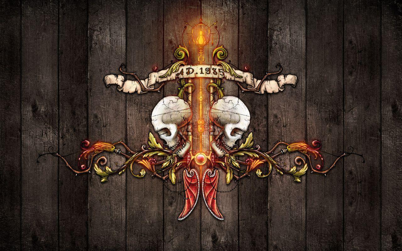 1280x800 Gothic Skull Wallpaper. Gothic and Dark. Skull