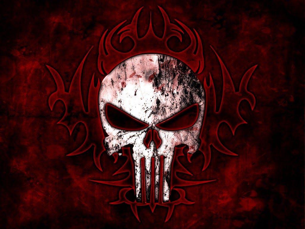 1024x768 Gothic skull wallpaper