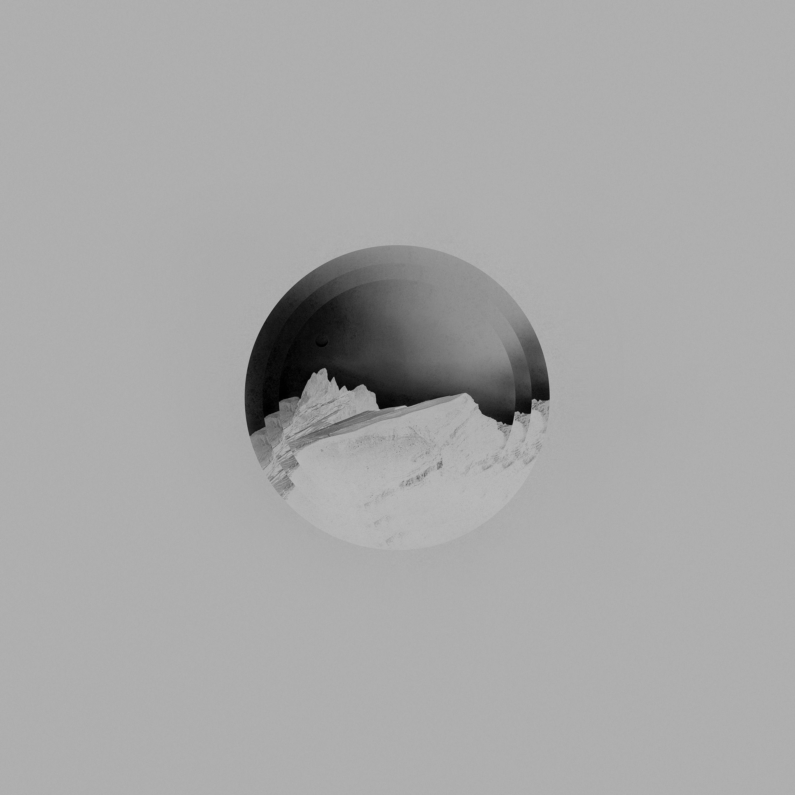 2732x2732 Tycho Art Cover Music Minimal Art White Bw Wallpaper