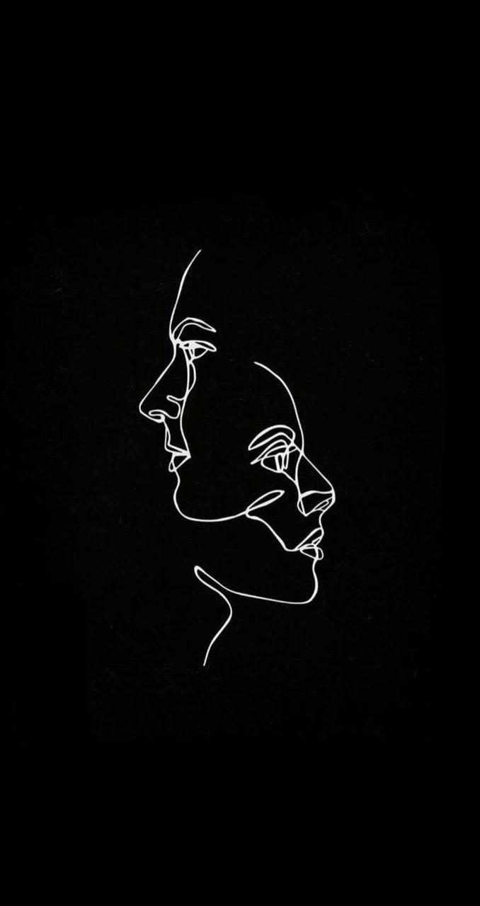 Woman Face With Flowers One Line Drawing Background Wallpaper Image For  Free Download - Pngtree